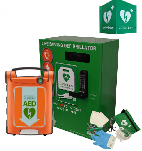 Powerheart G5 AED and Green Defib Store 3000 Package