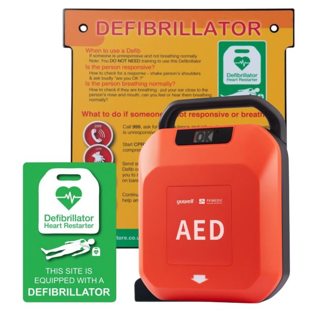 Primedic Fully Automatic AED with Wall Hanger