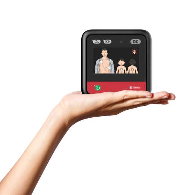 The HeartSave myPAD is a personal automatic defibrillator that is the smallest, light weight and portable AED that is specifically designed for home use. It fits in the palm of your hand.