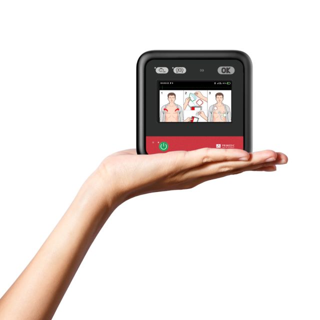 The HeartSave myPAD Connect is so small that you literally have life-saving power in your hands. 