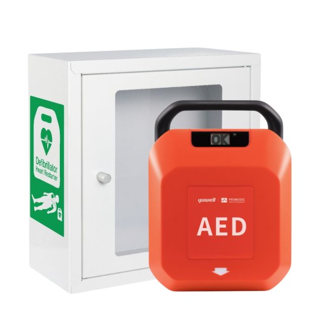 Primedic Fully Automatic AED with Indoor Alarmed Cabinet
