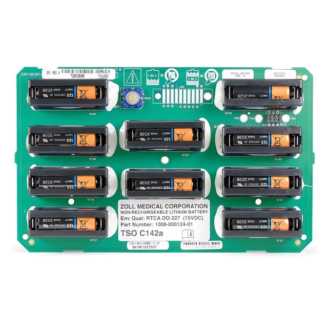 Zoll AED Plus - Aviation Edition Battery is a pack of 10 batteries approved for aircraft use by the FAA. 
