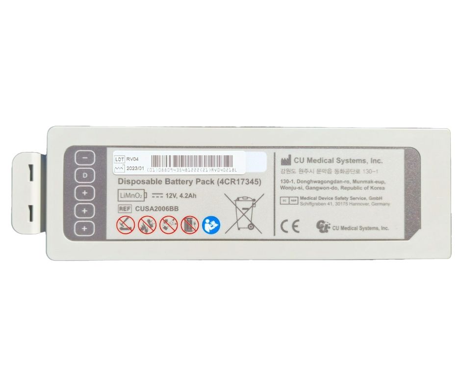 Ipad CU - SPR Defibrillator Replacement Battery pack with 5 year shelf life
