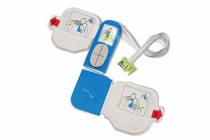 ZOLL AED Plus CPR-D Padz - A set of replacement defibrillator pads in a 'Z' shape, so rescuers and first responders get perfect pad placement on the patient suffering from sudden cardiac arrest. 